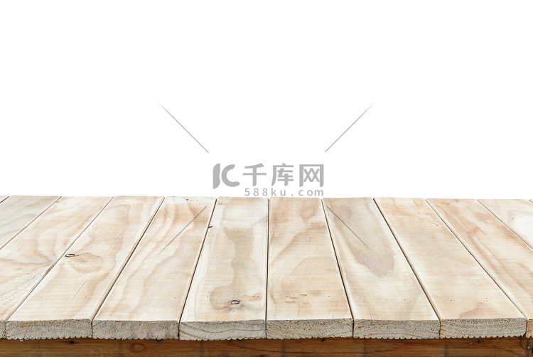 顶部的木桌