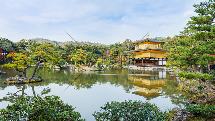 金阁寺-在京都的金阁