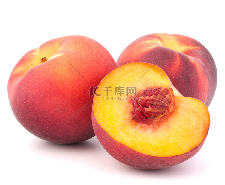 Ripe peach fruit