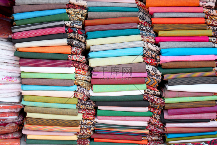 彩色棉梭织物印度
