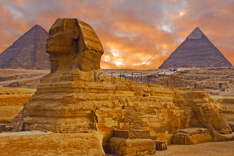 埃及狮身人面像的景色, 萨哈拉