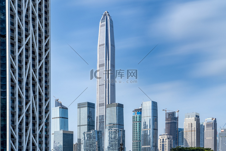 深圳城市建筑景观的天际线