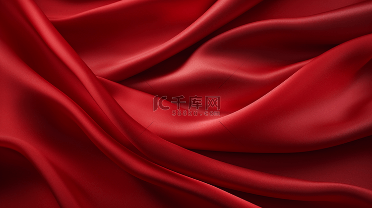 红色丝绸质感纹理背景14