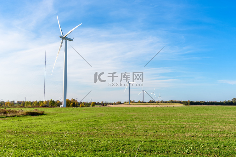 Wind farm in a 