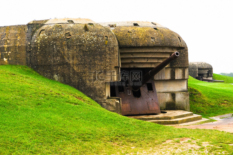 在诺曼底，法国旧德国碉堡