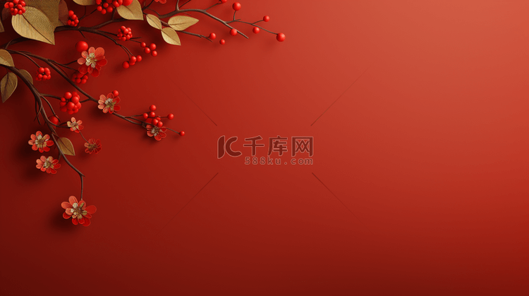 红色传统古典春节喜庆背景33