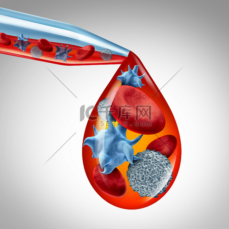 血小板和血小板的血细胞或具有激
