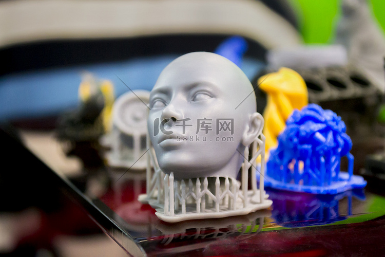 用3D打印机打印的感光材料.