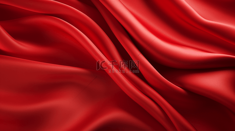 红色丝绸质感纹理背景7