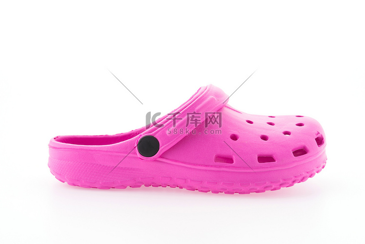 粉红色橡胶凉鞋