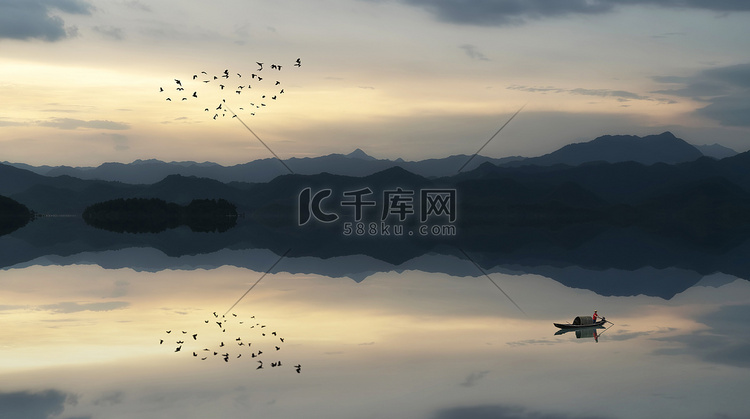 杭州千岛湖的自然景观与湖景