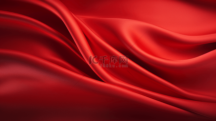 红色丝绸质感纹理背景5