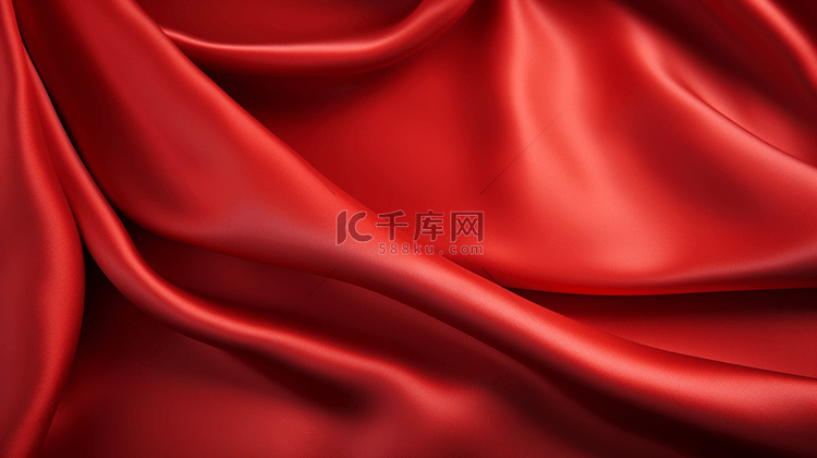 红色丝绸质感纹理背景15