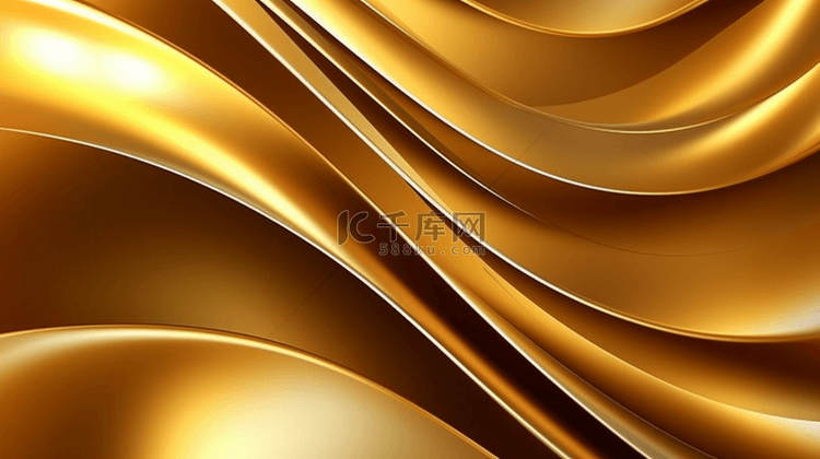 金色奢华背景，搭配优雅的金色线