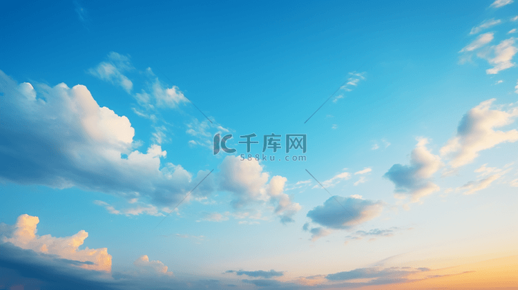 缤纷天空晚霞广角背景1