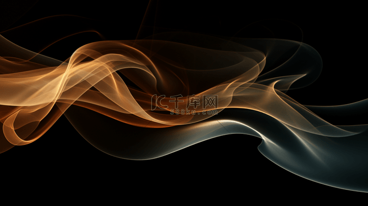 抽象的分形波火焰背景3