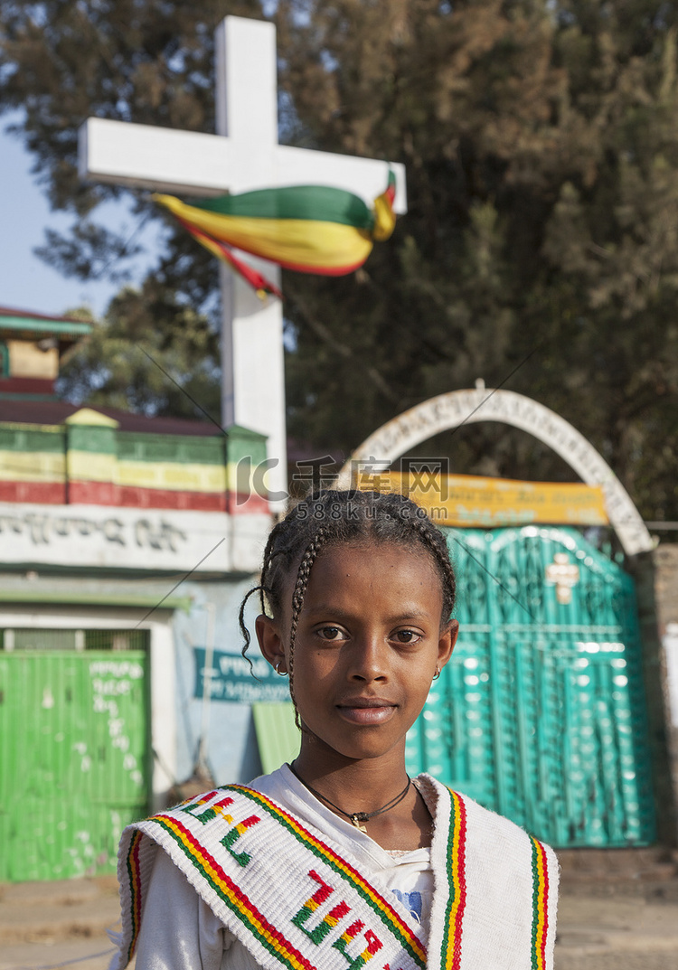 在埃塞俄比亚拉利贝拉的廷卡特节