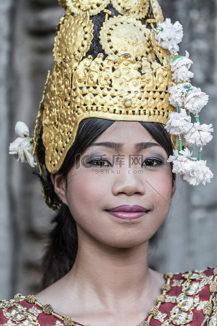 柬埔寨吴哥洞巴永寺的女阿帕萨拉