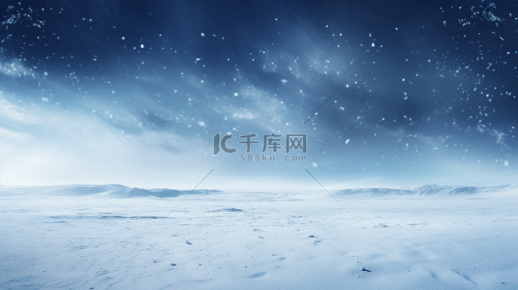 蓝色科技感冰天雪地创意背景17