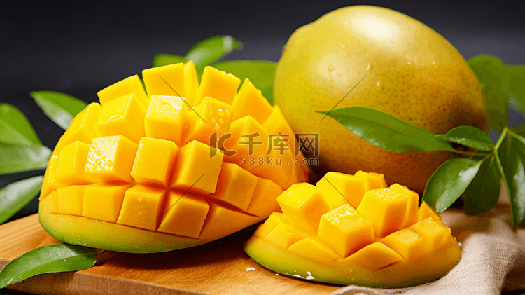 新鲜的水果芒果摄影