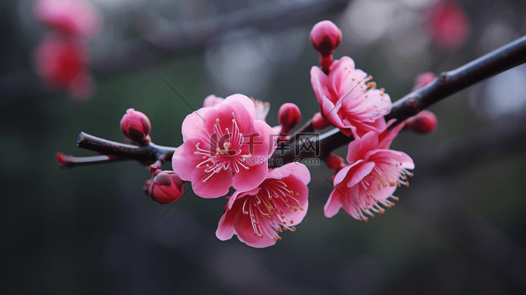 杭州植物园盛开的梅花