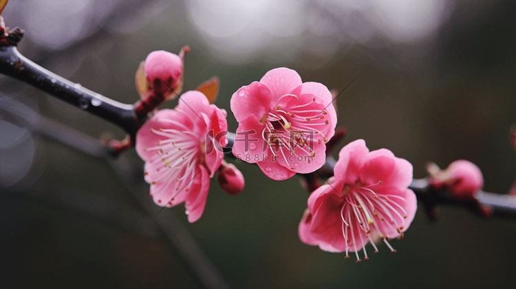 杭州植物园盛开的梅花