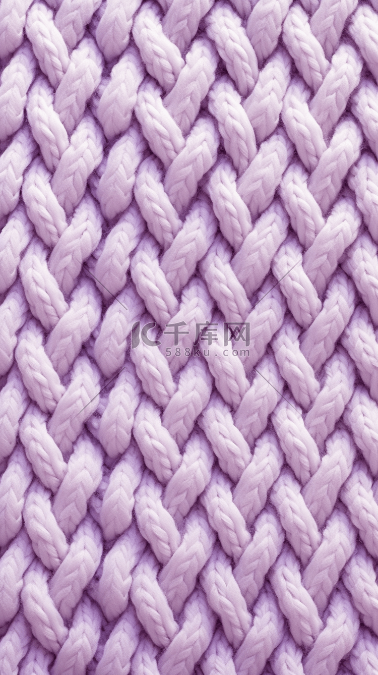 冬天紫色渐变质感毛线编织平铺底