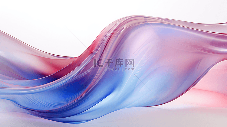 浅紫色和蓝色半透明抽象曲线背景