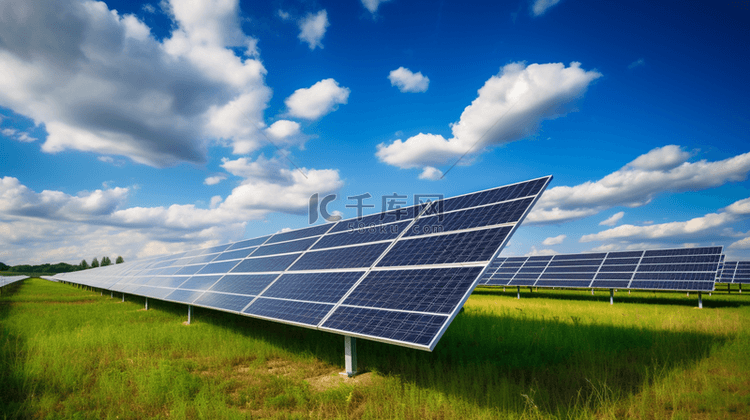 科技可再生能源太阳能发电站