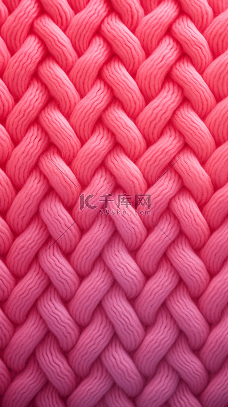 冬天粉色质感毛线编织平铺底纹背