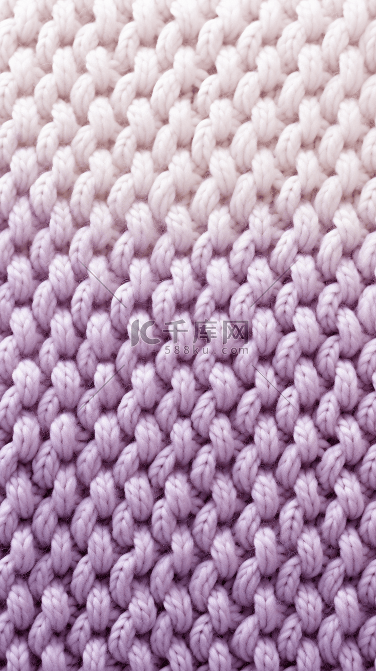 冬天紫色渐变质感毛线编织平铺底