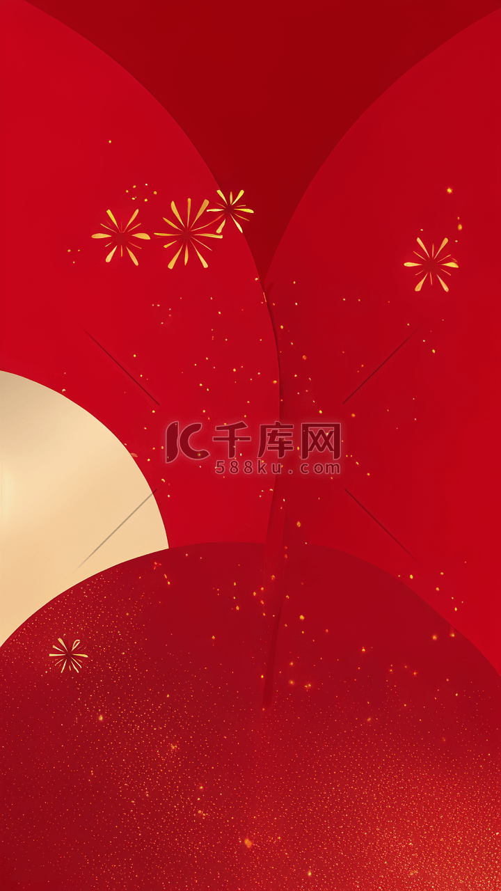 中国风红色喜庆新年通用底纹通用