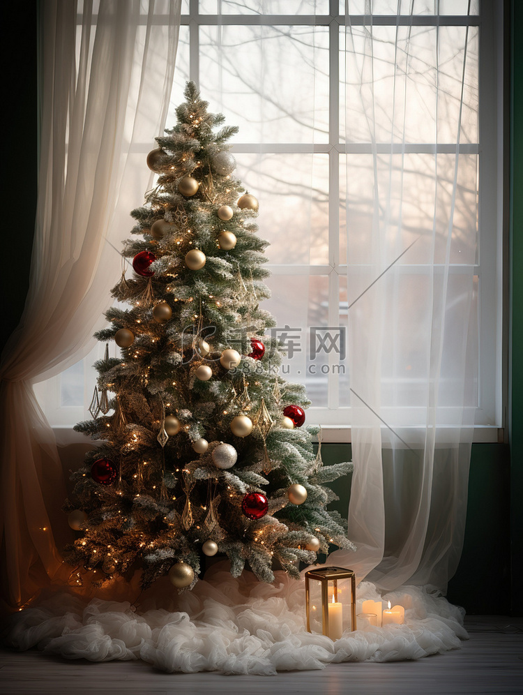 圣诞气氛的房间圣诞树9