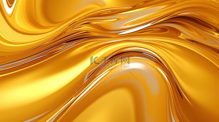 液体玻璃壁纸金色的背景8