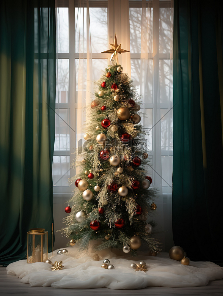 圣诞气氛的房间圣诞树10