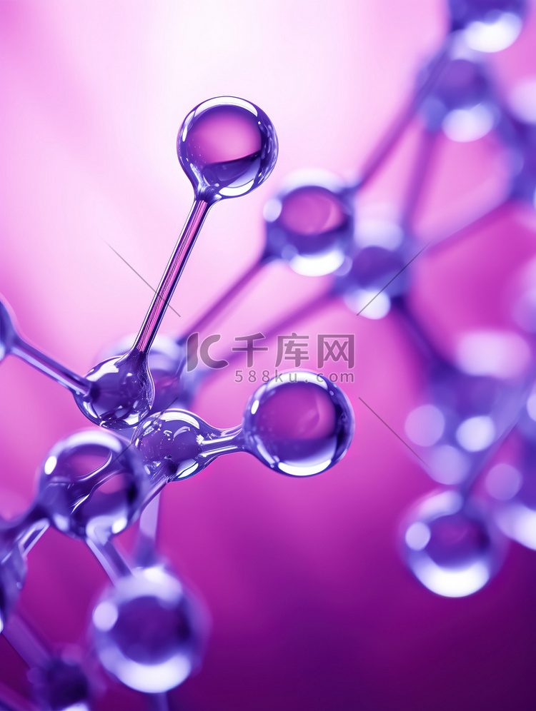 紫色水球分子结构2