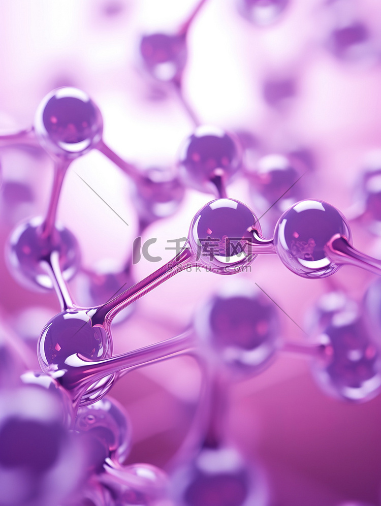 紫色水球分子结构16