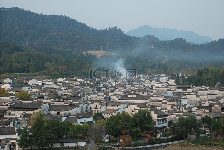 安徽皖南徽州西递古村徽派建筑