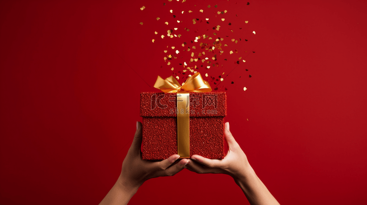 圣诞节圣诞礼物盒新年礼物盒背景