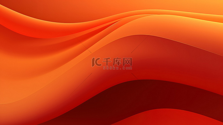 红色和橙色波浪形的抽象背景11