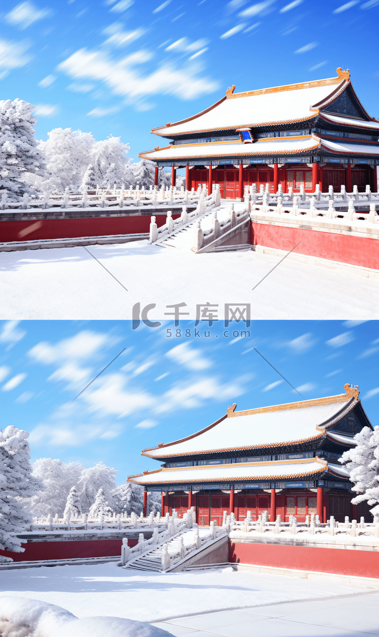 冬季故宫雪景摄影图5