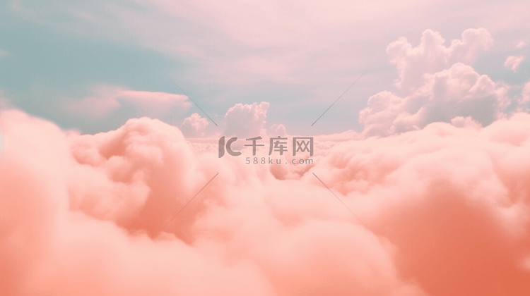 粉桃色天空云朵背景21