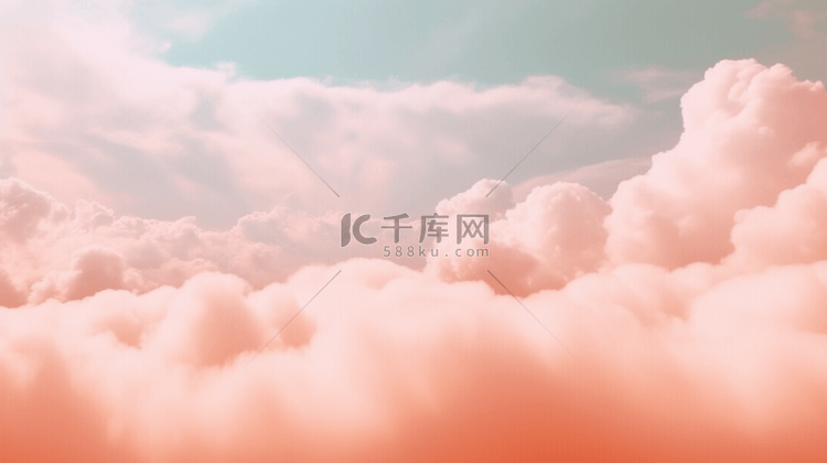 粉桃色天空云朵背景16