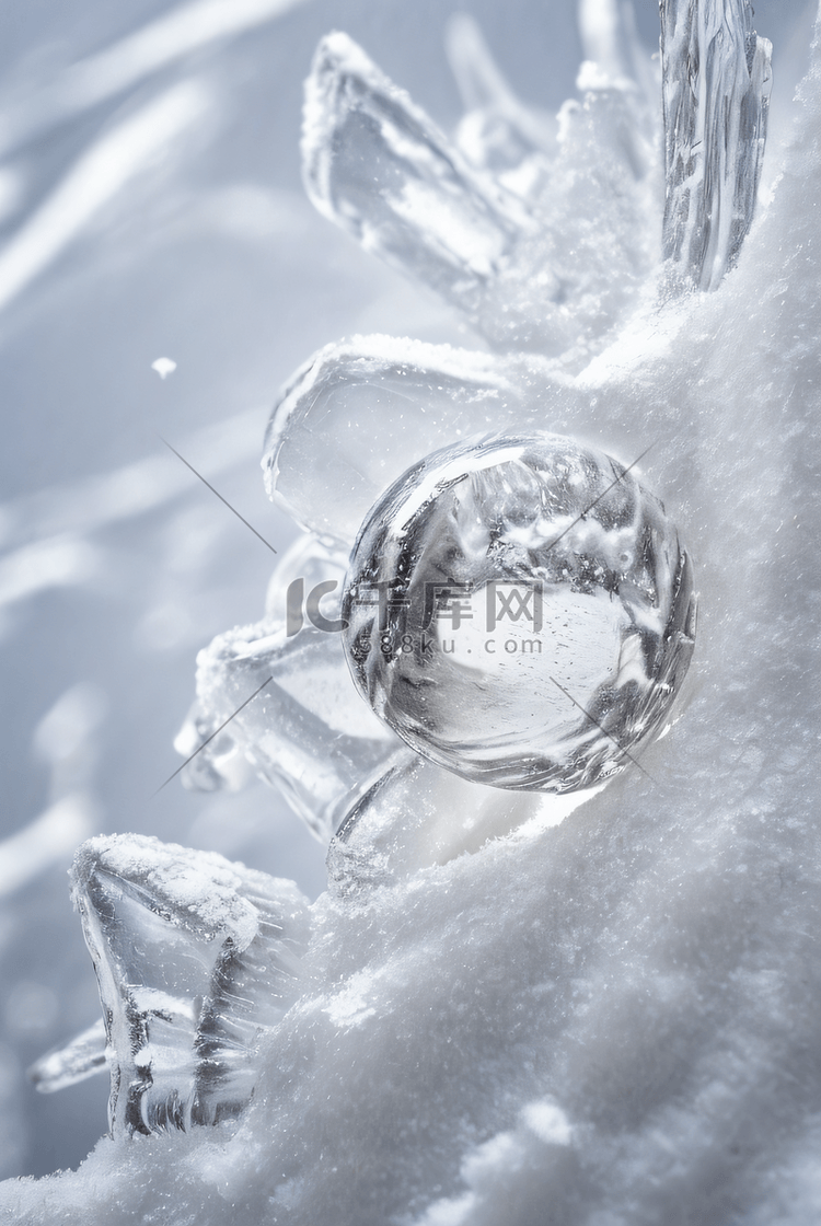 寒冷冬季结晶冰霜图83