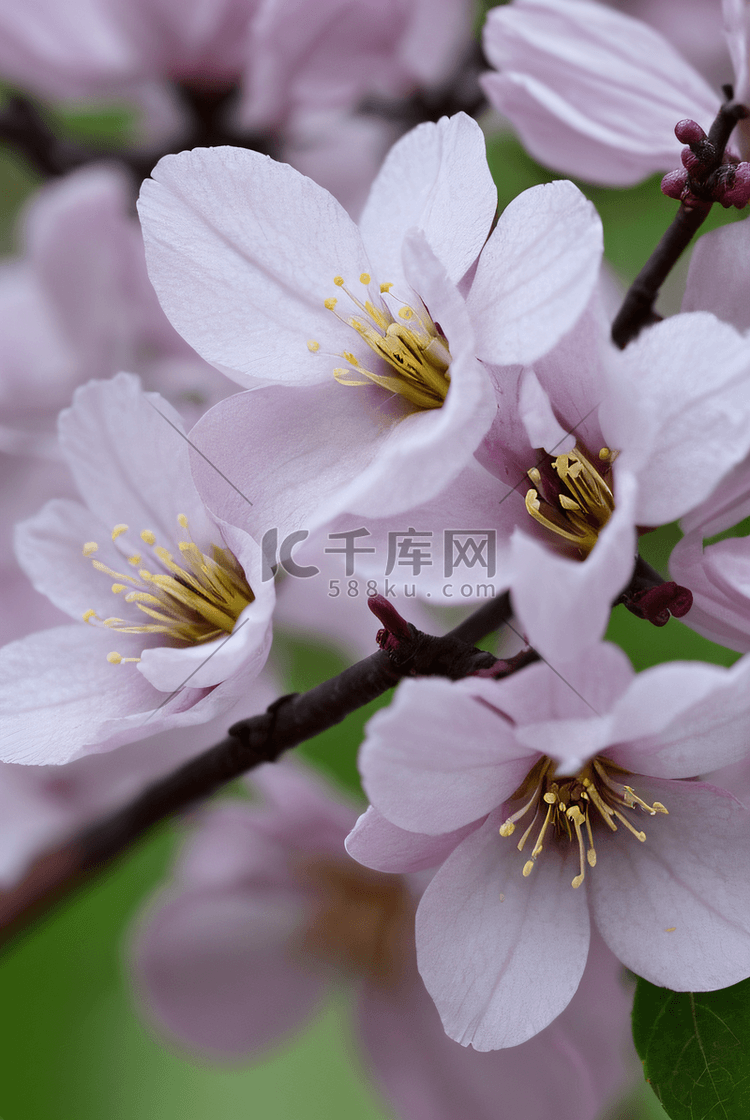 春天盛开的粉色桃花图片95