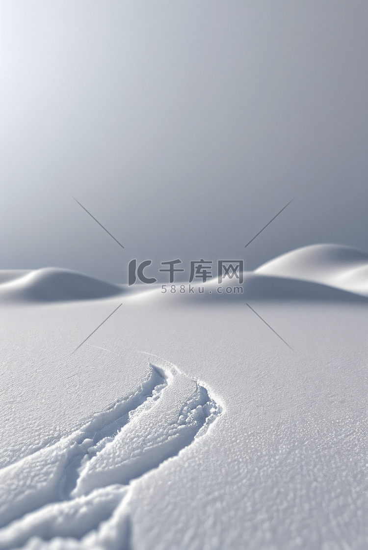 寒冷冬季白色雪景图片511