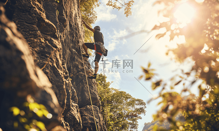 企业文化攀登登山人物攀爬励志摄