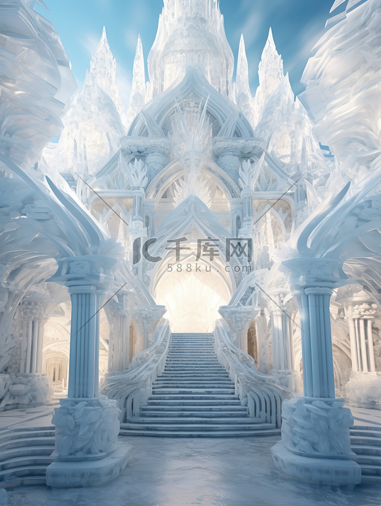 雄伟的冰雕雪城堡16设计图