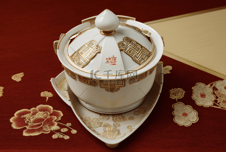 中式传统复古茶杯图片