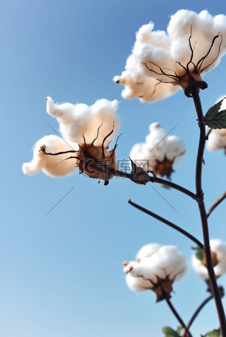 秋季白色的成熟棉花图片420